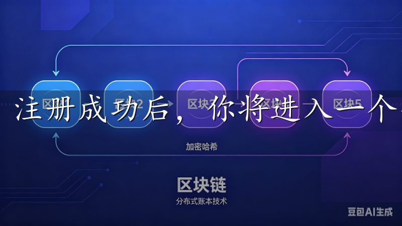 注册成功后，你将进入一个全新的世界。